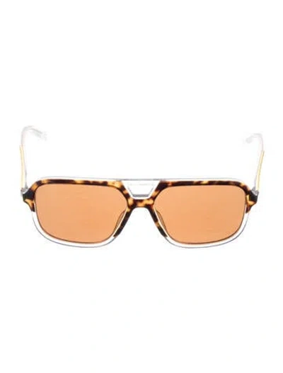 Pre-owned Dolce & Gabbana Square Tinted Sunglasses In Multi