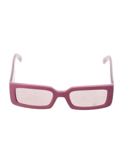 Pre-owned Dolce & Gabbana Square Tinted Sunglasses In Pink