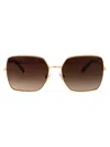 Dolce & Gabbana Gold Metal Sunglasses In Gold