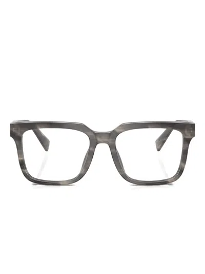 Dolce & Gabbana Square-frame Glasses In Pattern