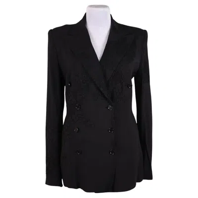 Pre-owned Dolce & Gabbana Ss 2002 Lace Jacket In Black