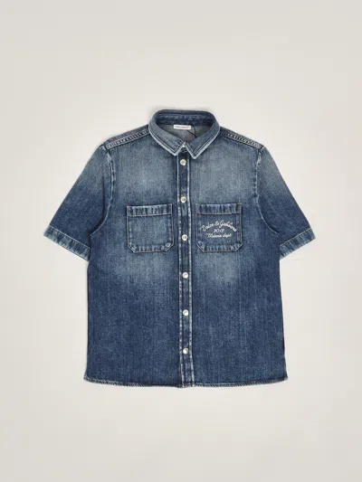 Dolce & Gabbana Kids' S/s Shirt Shirt In Blue