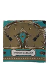 Dolce & Gabbana Tassel Patterned Scarf In Neutral