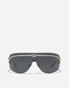 Dolce & Gabbana Statement Sunglasses In Black And Gold