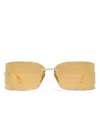 Dolce & Gabbana Womens Gold Dg2319 Irregular-frame Metal Sunglasses In Gold
