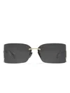 Dolce & Gabbana Rectangular Sunglasses In Gold