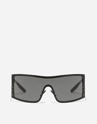 Dolce & Gabbana Statement Sunglasses In Matte Black