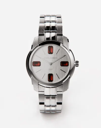 Dolce & Gabbana Steel And Rhodolite Watch Steel Male Onesize