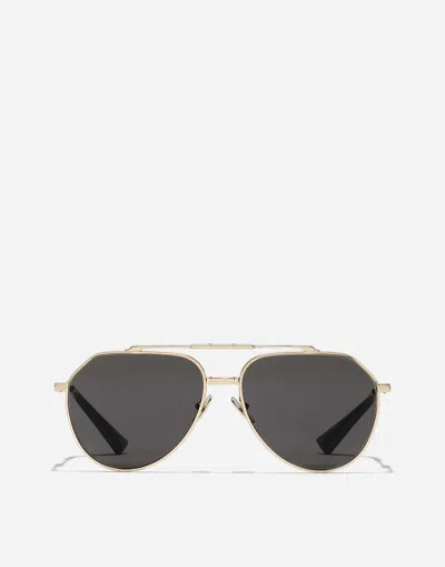 Dolce & Gabbana Stefano  Sunglasses In Gold