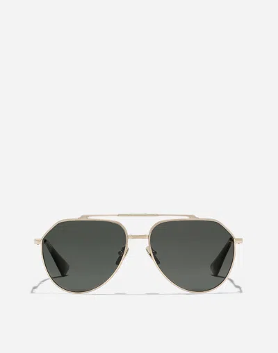 Dolce & Gabbana Stefano  Sunglasses In Gold