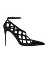 Dolce & Gabbana Lollo 105 Polished Leather Pumps In Black