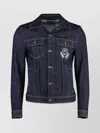 Dolce & Gabbana Classic Denim Jacket With Structured Silhouette In Blue