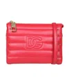 Dolce & Gabbana Stitched-logo Detail Clutch Bag In Red