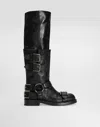 Dolce & Gabbana Stivale In Pelle Di Cavallo In Black