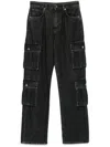 Dolce & Gabbana Cargo Trousers Featuring Wide Leg And Pockets In Black