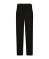 Dolce & Gabbana Cashmere Jogging Pants With Dg Logo In Black