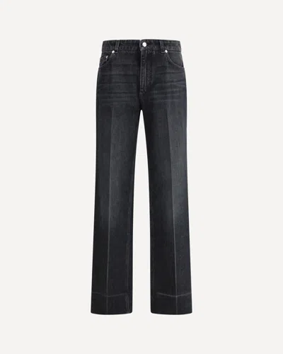 Dolce & Gabbana Straight Jeans In Black