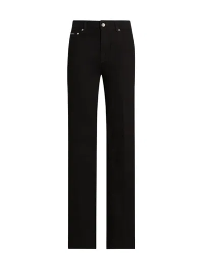 Dolce & Gabbana Straight Jeans In Black