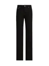 Dolce & Gabbana Five-pocket Flared Straight Jeans In Black