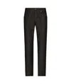 Dolce & Gabbana Black Slim Jeans In Stretch Denim In Black