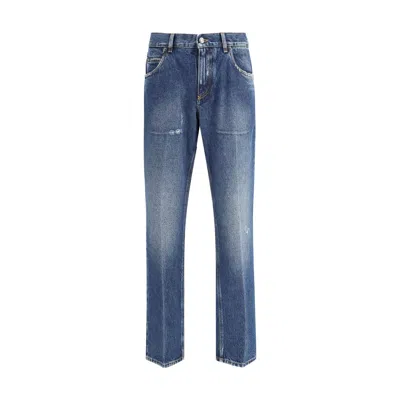 Dolce & Gabbana Straight Jeans In Blue
