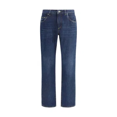 Dolce & Gabbana Straight Jeans In Blue