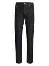 Dolce & Gabbana Trousers With Belt Loops And Contrast Stitching In Black