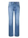 Dolce & Gabbana Logo Wide Jeans In Blue