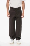 Dolce & Gabbana Straight Leg Chino Pants With Belt Loops In Brown