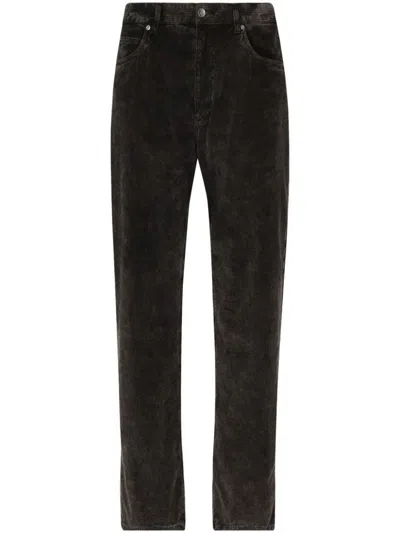 Dolce & Gabbana Straight-leg Cotton Jeans In Black