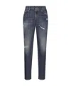 Dolce & Gabbana Straight-leg Cotton Jeans In Black
