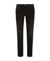 Dolce & Gabbana Straight-leg Denim Jeans In Black