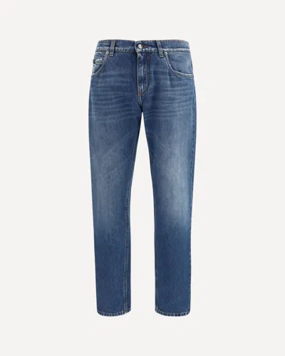 Dolce & Gabbana Straight-leg Denim Jeans In Blue