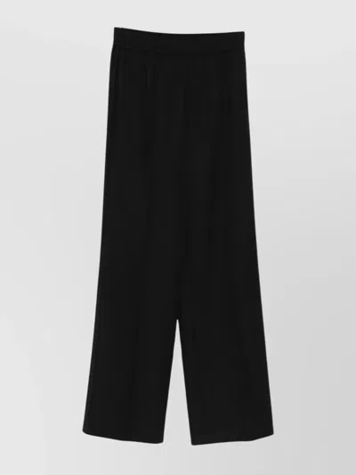 DOLCE & GABBANA STRAIGHT-LEG HIGH WAIST TROUSERS WITH WIDE LEG