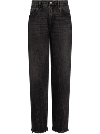 Dolce & Gabbana Straight-leg Jeans In Black