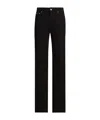 Dolce & Gabbana Five-pocket Flared Straight Jeans In Black