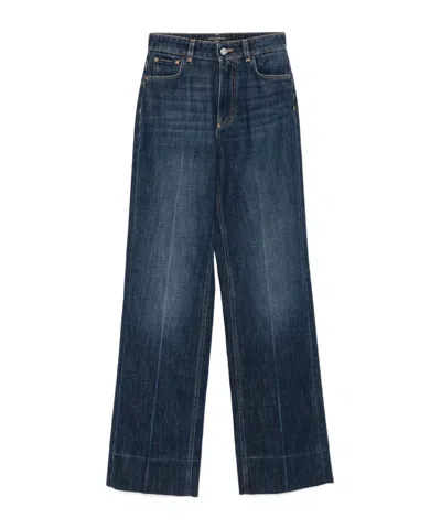 DOLCE & GABBANA DOLCE  GABBANA LOGO PLAQUE FLARED JEANS