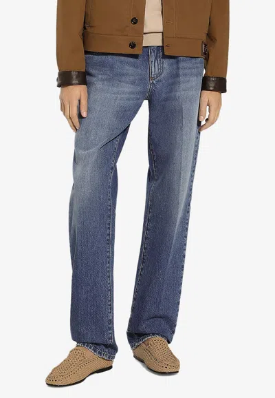 Dolce & Gabbana Straight-leg Jeans In Blue