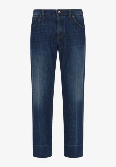 Dolce & Gabbana Straight-leg Jeans In Blue