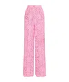 Dolce & Gabbana Dolce  Gabbana Straight Leg Lace Trousers In Pink
