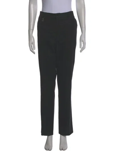 Pre-owned Dolce & Gabbana Straight Leg Pants In Black
