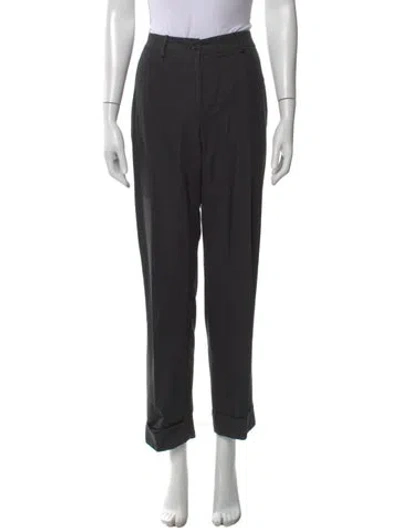 Pre-owned Dolce & Gabbana Straight Leg Pants In Black