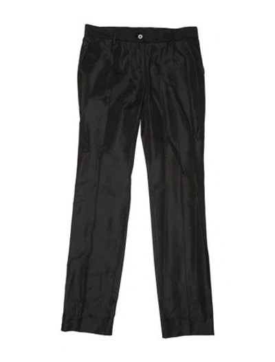 Pre-owned Dolce & Gabbana Straight Leg Pants In Black
