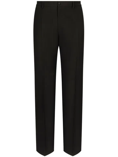 Dolce & Gabbana Straight-leg Pants In Black  