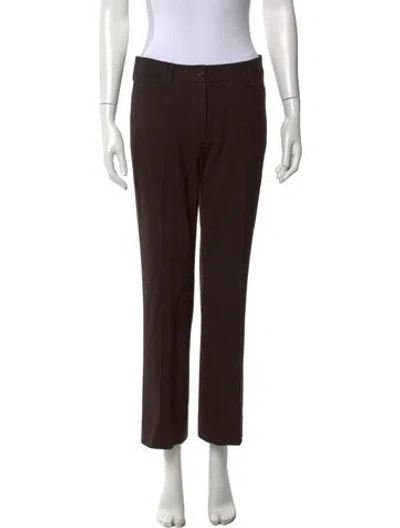 Pre-owned Dolce & Gabbana Straight Leg Pants In Brown