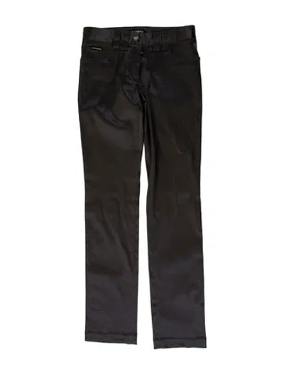 Pre-owned Dolce & Gabbana Straight Leg Pants In Gray