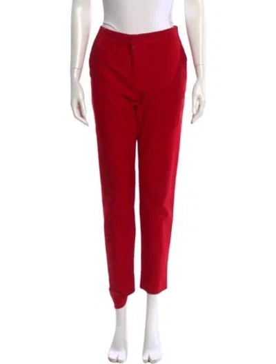 Pre-owned Dolce & Gabbana Straight Leg Pants In Red