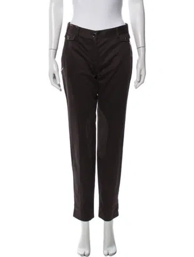 Pre-owned Dolce & Gabbana Straight Leg Pants W/ Tags In Brown