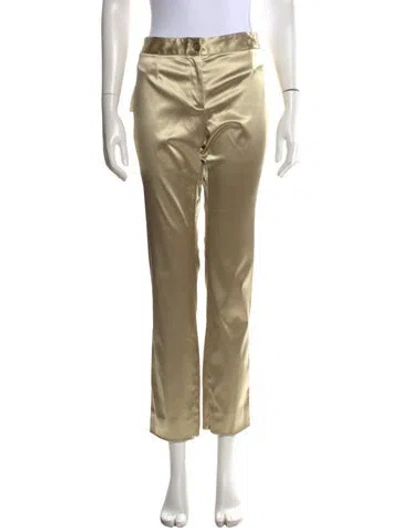 Pre-owned Dolce & Gabbana Straight Leg Pants W/ Tags In Metallic/neutrals