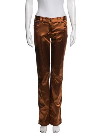 Pre-owned Dolce & Gabbana Straight Leg Pants W/ Tags In Orange